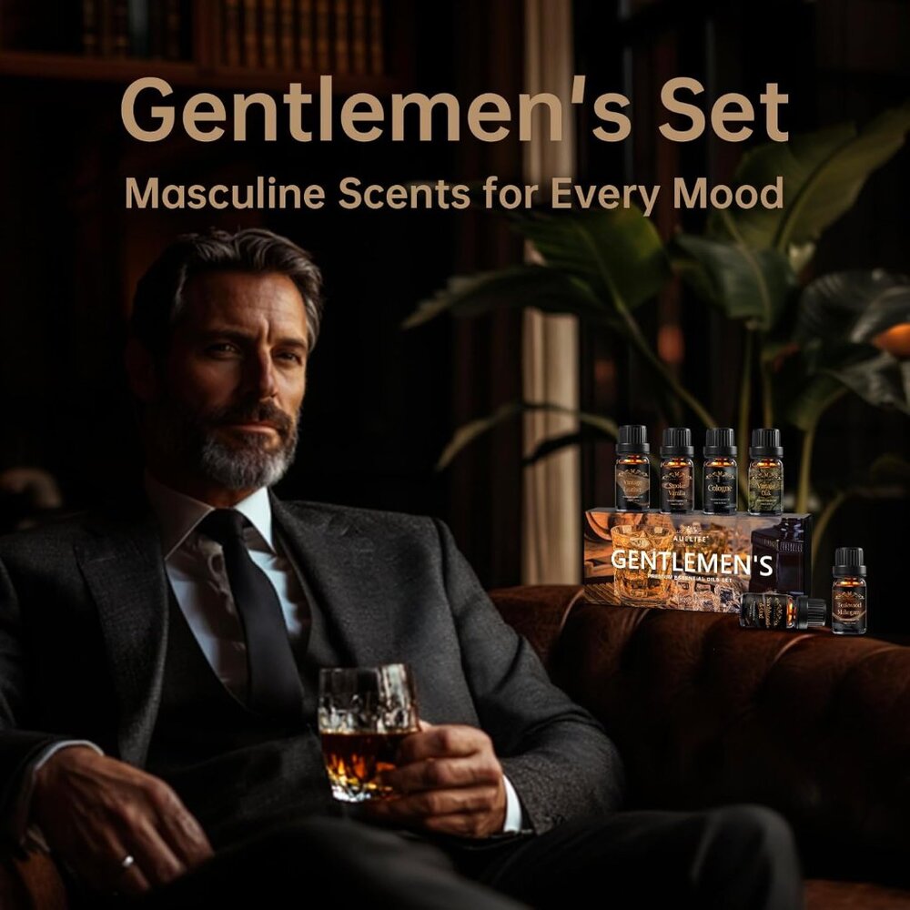 Men Essential Oils Set For Diffuser, Valentine's … - image 7